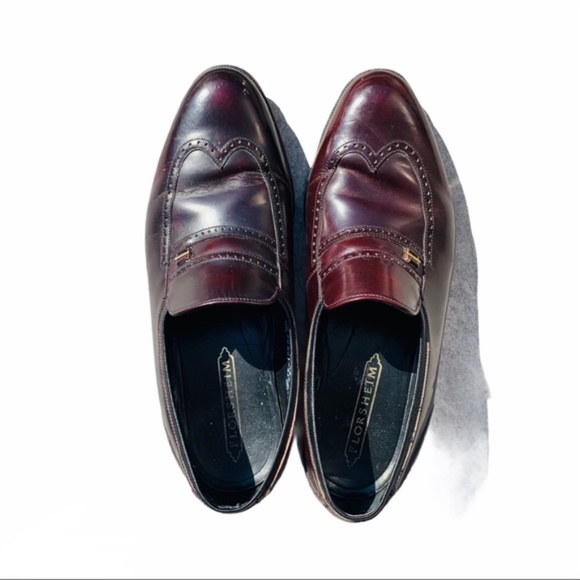 Florsheim Burgundy Leather Cat Eye Vintage Shoes main image 11